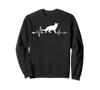 Singapura Cat Heartbeat Funny Kitten For Cats Lovers Sudadera