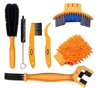 SINGARE Juego de 7 herramientas de limpieza para bicicleta, kit de cepillo de limpieza adecuado para montaña, carretera, ciudad, híbrida, BMX y bicicleta plegable