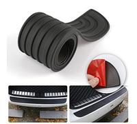 SINGARO Protector de Parachoques Trasero de Coche, 41 x 3.5 Pulgadas, Universal, de Goma, antiarañazos, Accesorios Exteriores (Negro)