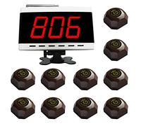 SINGCALL Conveniente, Oficina, Cocinero, botón, Alarma, System de Llamada en el Cocinero,un Equipo Principal(APE9500), 10 localizadores(APE560)