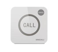 SINGCALL Sistemas de Alarma inalámbricos Sirena Exterior inalámbrica Alarma antirrobo con luz estroboscópica roja de Alerta SOS para Tienda Hogar Hotel Joyería Seguridad, 1 Botone Remoto