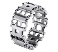 SINGEAR Pulsera de acero inoxidable para hombre, compatible con LEATHERMAN TREAD y correa de reloj, 29 en 1, para supervivencia, senderismo, camping, viajes, multiherramienta