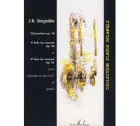 SINGELEE - Solos de Concert nº 3 y 5 (Op.83 y 91), Concertino Op.78 para Saxofon Mib y Piano