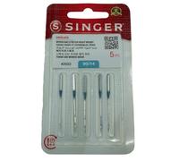 Singer 5 agujas genéricas de cromo tipo 2022 para Singer Overlock Serger tamaño 90/14