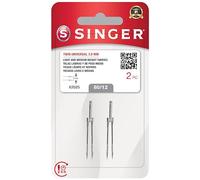 SINGER Agujas dobles universales para máquina de coser, tamaño 80/12-2 piezas