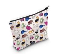 Singer Album Inspired Gift Karma is A Cat - Bolsa de maquillaje inspirada en el cantante, bolsa de cosméticos inspirada en el cantante para fans, Singer Cat-py2, MB