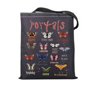 Singer - Bolsa de mano para cantante, álbum de mariposa, regalo inspirado en el álbum de cantante, regalo inspirado en el cantante, regalo para amantes de la música, Por-tals Death Tote-py2,