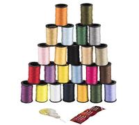 Singer Cantante Hilo de poliéster, Colores Surtidos, 24 carretes