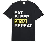 Singer Eat Sleep Sing Repeat Singing Lover Comfort Colors Adult Heavyweight T-Shirt