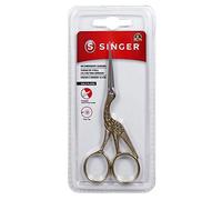Singer Forged Stork Embroidery Scissors 4.5"-Gold