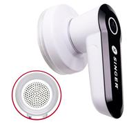 SINGER Lint Remover Eliminador de Pelusas, Plástico y Metal, Jardín Blanco/Opulento