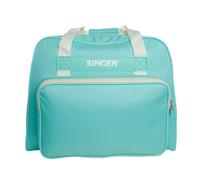 SINGER | Machine Carrying Case, Teal Color, Spacious Case Fits Most Standard Sewing Machines and Sergers, Fully-Padded Interior, Durable Canvas Exterior, Easy Zip, Large Front Pocket, Easy Transport