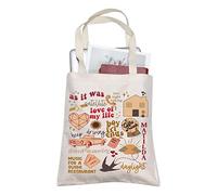 Singer Merch - Bolsa de mano inspirada en el álbum, regalo para amantes de la música, mercancía HS, White, 12.59 x 14.56 x 21 inches