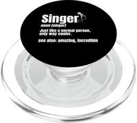 Singer Noun Artista Músico Vocalista Solista Intérprete de música PopSockets PopGrip para MagSafe