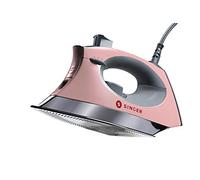 SINGER SteamCraft Steam Iron (1700W) | Steamer with Stainless Steel Plate, OnPoint Precision Tip for Hard-to-Reach Areas, Vertical Steam, Auto Shutoff & 300ml Tank Capacity - Pink