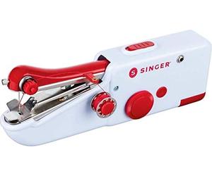 SINGER Stitch Sew Quick Mini Mechanical Sewing Machine AA Battery White