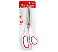 SINGER Tijeras de Tela con Agarre cómodo, Paquete de 1, Rojo y Blanco