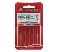 Singer Universal Aguja 2020 Mix 5 Agujas, Metal, Plata, 7 x 0,03 x 4 cm, 5 Unidades de Medida