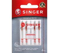 SINGER Universal Embroidery Agujas para máquinas de Coser, Gris, Dorado, 80/11