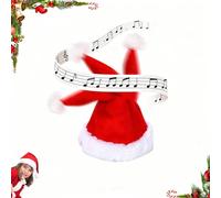 singing and dancing electric christmas hat,electric swing moving santa hat musical,Equalityan Singing and Dancing Santa Hat, Funny Swinging Xmas Holiday Hats,for Winter New Year Party-1pcs