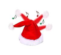 Singing And Dancing Electric Christmas Santa Hat for Adults Kids, Singing & Shaking Electric Xmas Hat, Red White Hat for Christmas Party