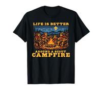 Singing Bears Life is Better Around a Scout Campfire Cute Camiseta