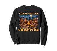 Singing Bears Life is Better Around a Scout Campfire Cute Sudadera