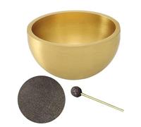 Singing Bowl, Handcrafted Sound Bowl Set, Wooden Mallet Cushion, Compact Size, Meditation, Yoga, Stress Relief and Mindfulness for any Home Space 1,57 x 0,91 pulgadas Copper