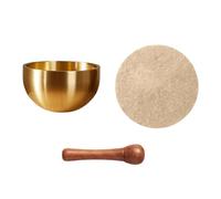 Singing Bowl | Mini Musical Instruments Stress Reduction Tools | Brass Small Singing Bowl For Yoga Room Bath Home Desk Table Altar Prayer Mindfulness Relaxation Breathing