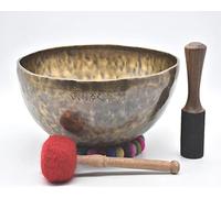 Singing Bowl Nepal - Cuenco de canto de luna llena de 12 pulgadas, hecho a mano en Nepal, meditación, curación, baño de sonido, cuenco tibetano, yoga y relajación (12 pulgadas)