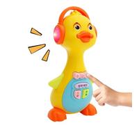 Singing Duck - Dancing Duck 8x7.5x17cm |ducck Toy, Sitting Training Educational Electric Animal With Dancing & Singing Motion For Fine Motor Skills, Preschool Learning, Kids Living Room, Travel