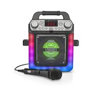 Singing Machine SML652BK HDMI Groove Mini Sistema de Karaoke Portátil con Bluetooth y Efectos de Cambio de Voz - Negro
