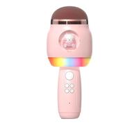 Singing Microphone for Kids, Cartoon Karaoke Mic, Portable Singing Supplies, Mic Speaker, Girls, Boys and Adults, 7.6x3.15x3.15 Inches, Sturdy Construction, Lightweight