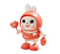 Singing Rabbit Toy,20x17cm Electric Rabbit With Music And Light, Engaging Musical Movement Toys, For Boys Girls Birthday Holiday Christmas Playroom Nursery Bedroom Living Room Study Home Apartment