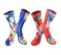 SingingWang Calcetines Hombre, Socks Women, Calcetines Hombre Graciosos, Funny Socks, Happy Socks, Paquete 2 Pares Diseños Comida, Hamburguesas Patatas Taglia Unica Regalo Unisex, Muchos (S)