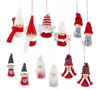 SingingWang Gnomo de Navidad, Duendes Colgante, Decoracion árbol de Navidad, Duendes Navideños, Adornos Arbol, Christmas Tree Decorations, 12 Pieza Christmas Ornament, Decoración de Fiesta Navideña