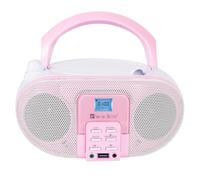 SingingWood GC01 Macarons Series - Reproductor de CD portátil con Am FM, Bluetooth, Radio estéreo USB, Reproductor de CD para niños, Pantalla LCD, Puerto Auxiliar Frontal, Conector para Auriculares,