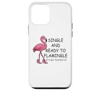 Single and Ready to Flamingle Flamingo Let's Get Flocked Up Carcasa para iPhone 12 Mini