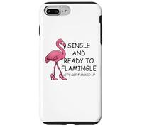 Single and Ready to Flamingle Flamingo Let's Get Flocked Up Carcasa para iPhone 7 Plus/8 Plus