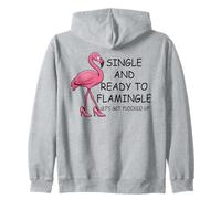 Single and Ready to Flamingle Flamingo Let's Get Flocked Up Sudadera con Capucha
