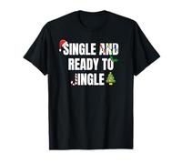 Single and Ready To Jingle Festive Holiday Season Design Camiseta