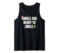 Single and Ready To Jingle Festive Holiday Season Design Camiseta sin Mangas