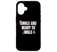 Single and Ready To Jingle Festive Holiday Season Design Carcasa para iPhone 16