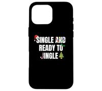 Single and Ready To Jingle Festive Holiday Season Design Carcasa para iPhone 16 Pro MAX