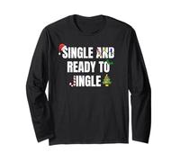 Single and Ready To Jingle Festive Holiday Season Design Manga Larga