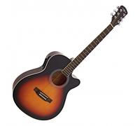 Single Cutaway Electro Acoustic Guitar by Gear4music Sunburst
