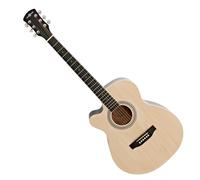 Single Cutaway Left Handed Acoustic Guitar by Gear4music Natural