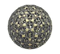 Single D100 Game Dice Single 100 - Sided Dice for Role-Playing Metal Cutout