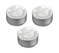 Single de Renata reloj batería Suizo hizo Renata 393 o SR754SW o AG5 1.5V rápida nave (3 x 393 Or SR 754 SW)