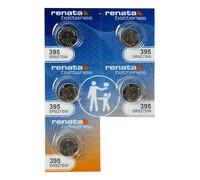 Single de Renata reloj batería Suizo hizo Renata 395 o SR927SW o AG7 1.5V rápida nave (5 x 395 or SR927SW)